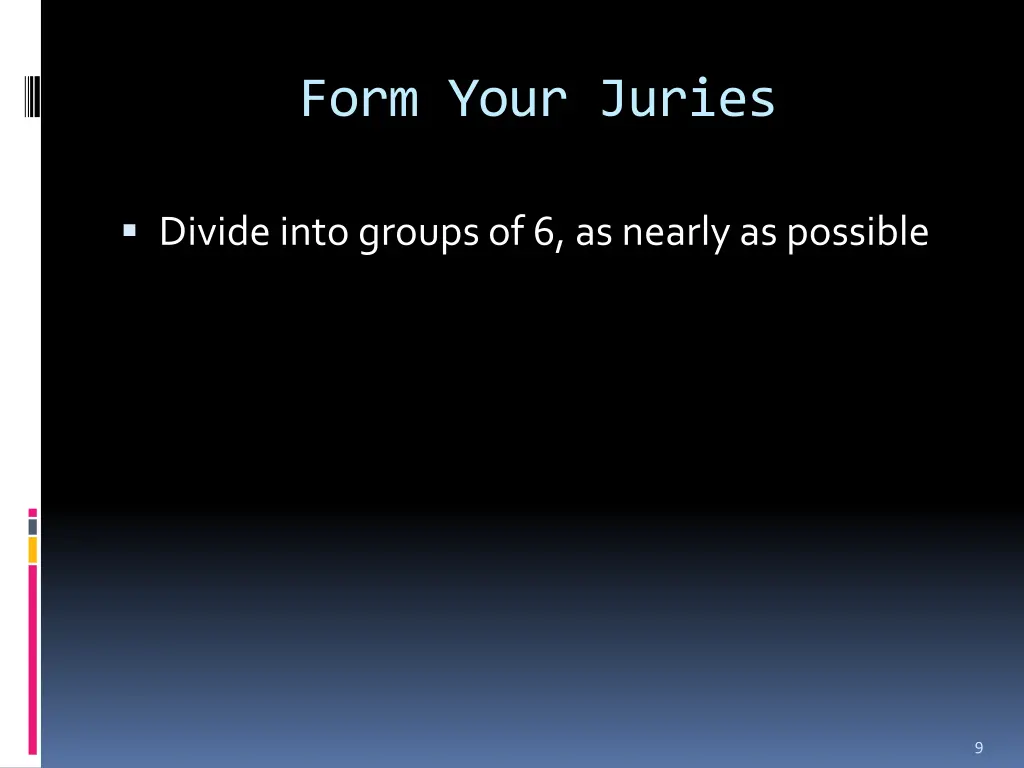 form your juries