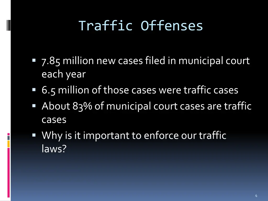 traffic offenses