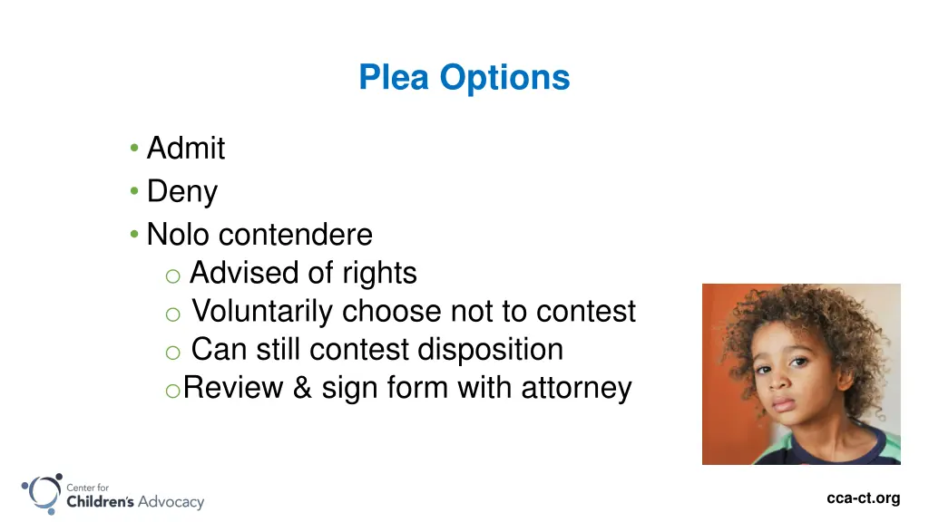 plea options