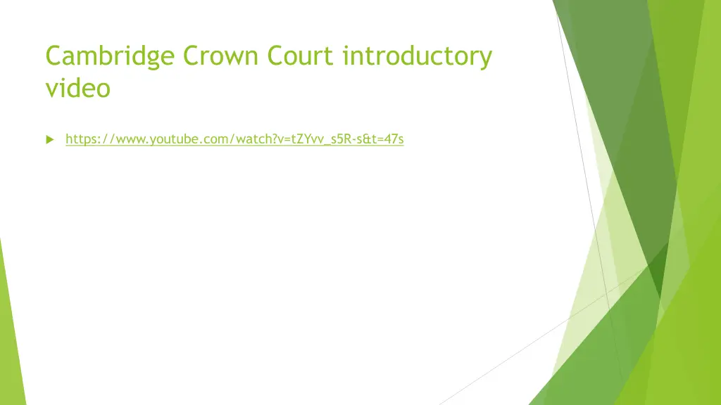 cambridge crown court introductory video