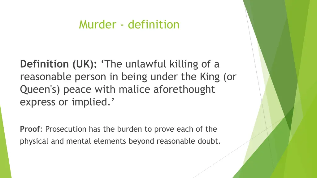 murder definition