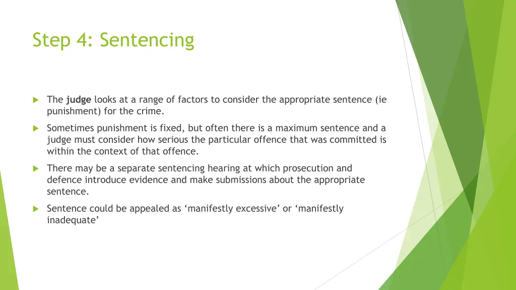 step 4 sentencing