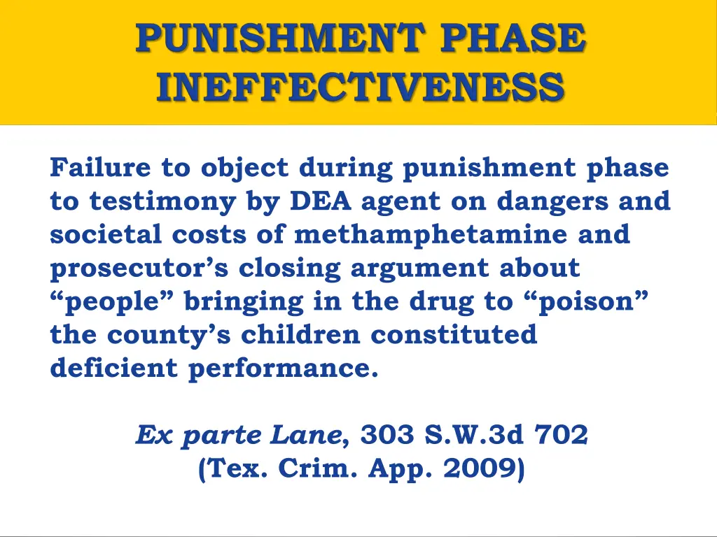 failure to object during punishment phase