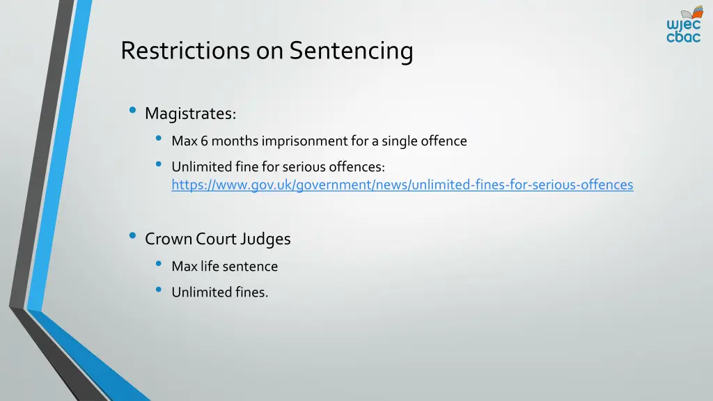 restrictions on sentencing