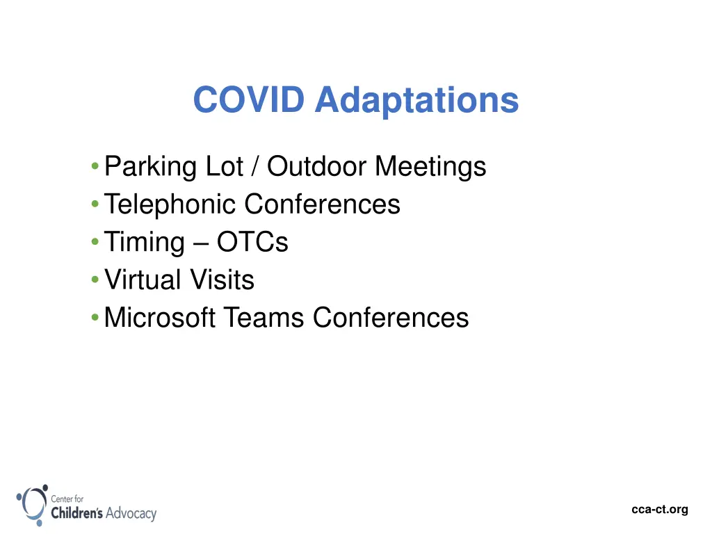 covid adaptations