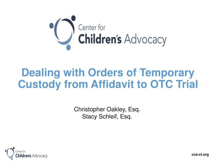 dealing with orders of temporary custody from