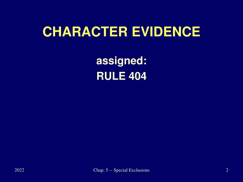 character evidence