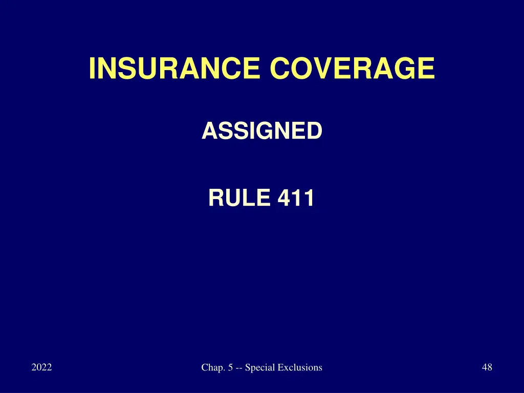 insurance coverage