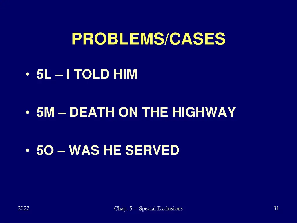 problems cases 2