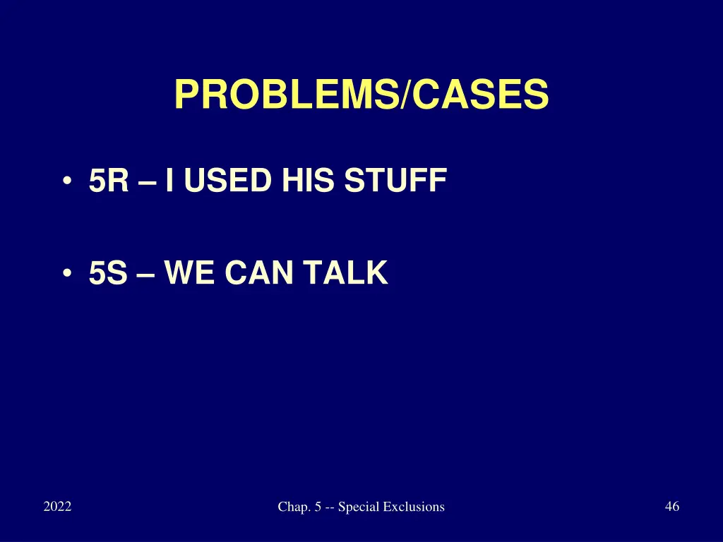 problems cases 3