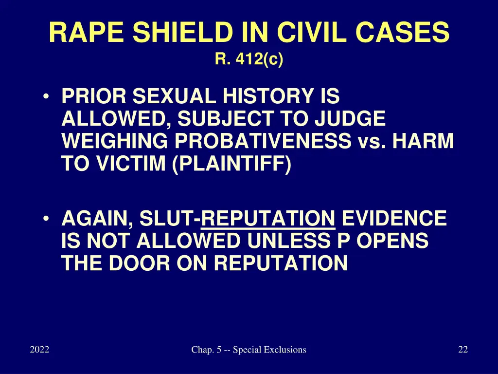 rape shield in civil cases r 412 c