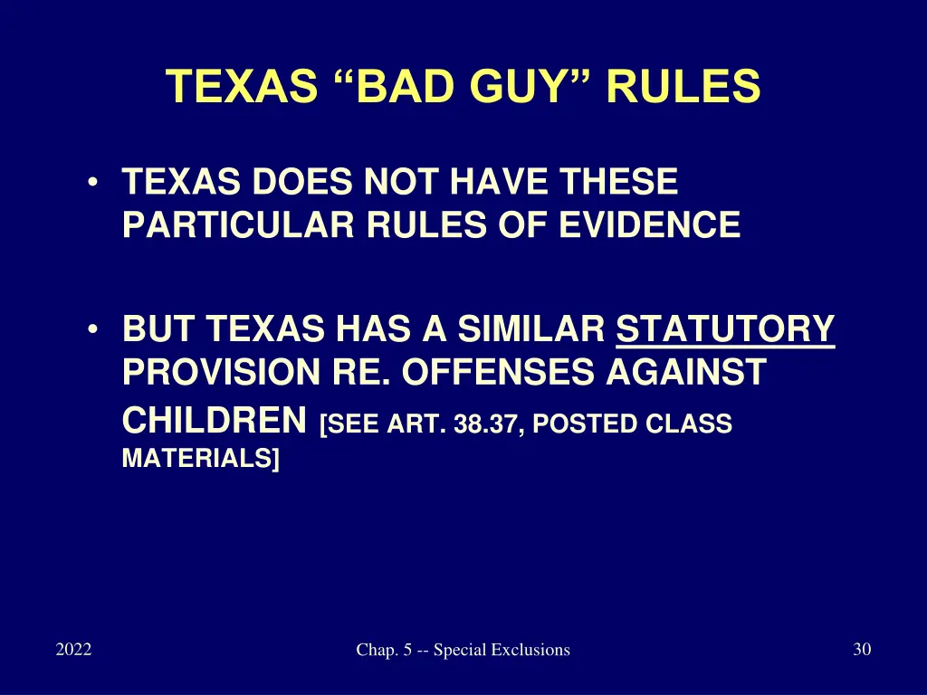 texas bad guy rules