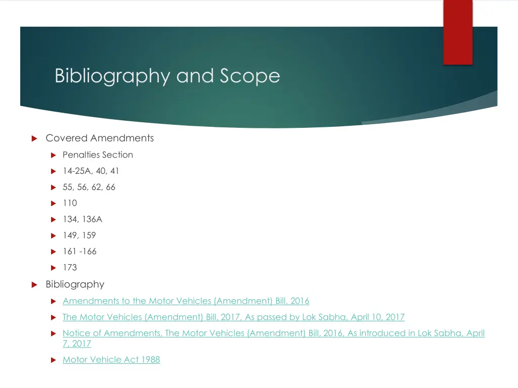 bibliography and scope