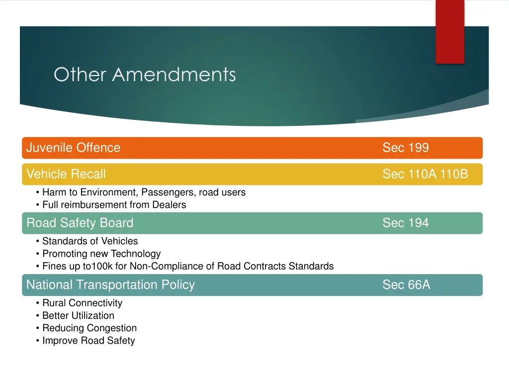 other amendments