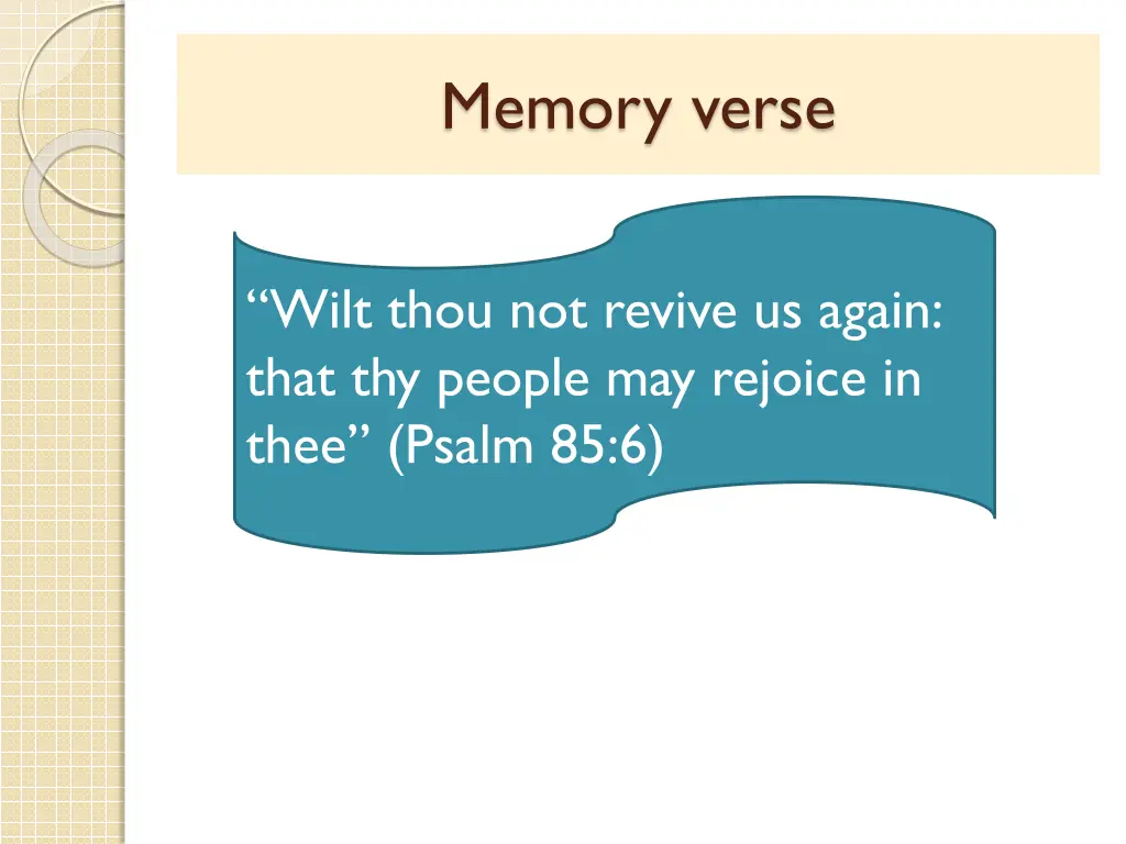 memory verse