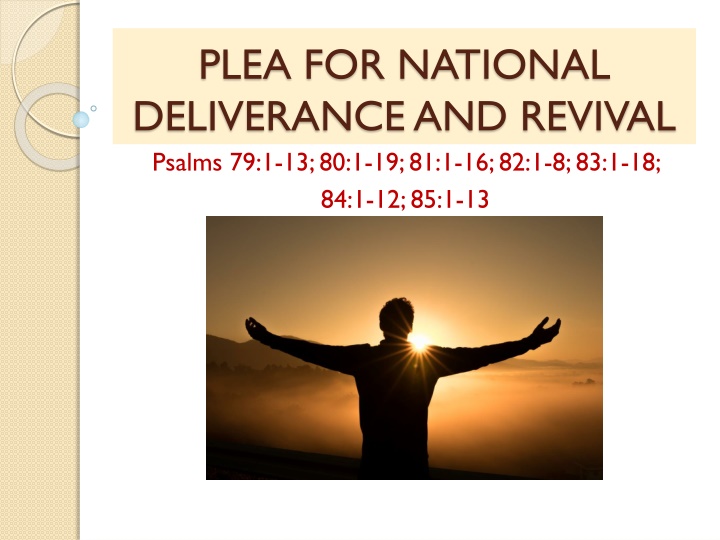 plea for national deliverance and revival psalms