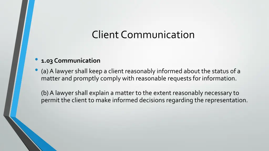 client communication