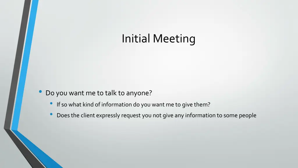 initial meeting 1