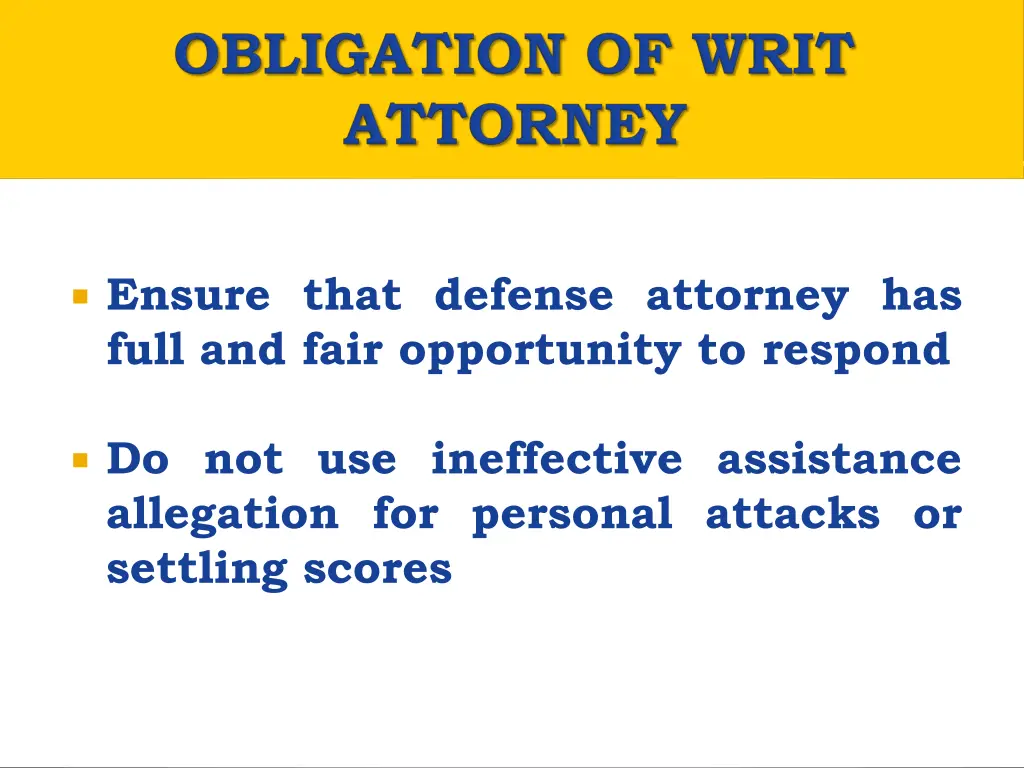 ensure that defense attorney has full and fair