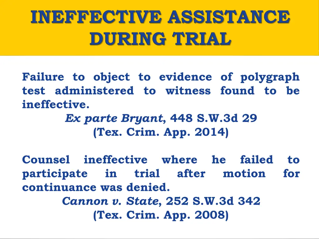 failure to object to evidence of polygraph test