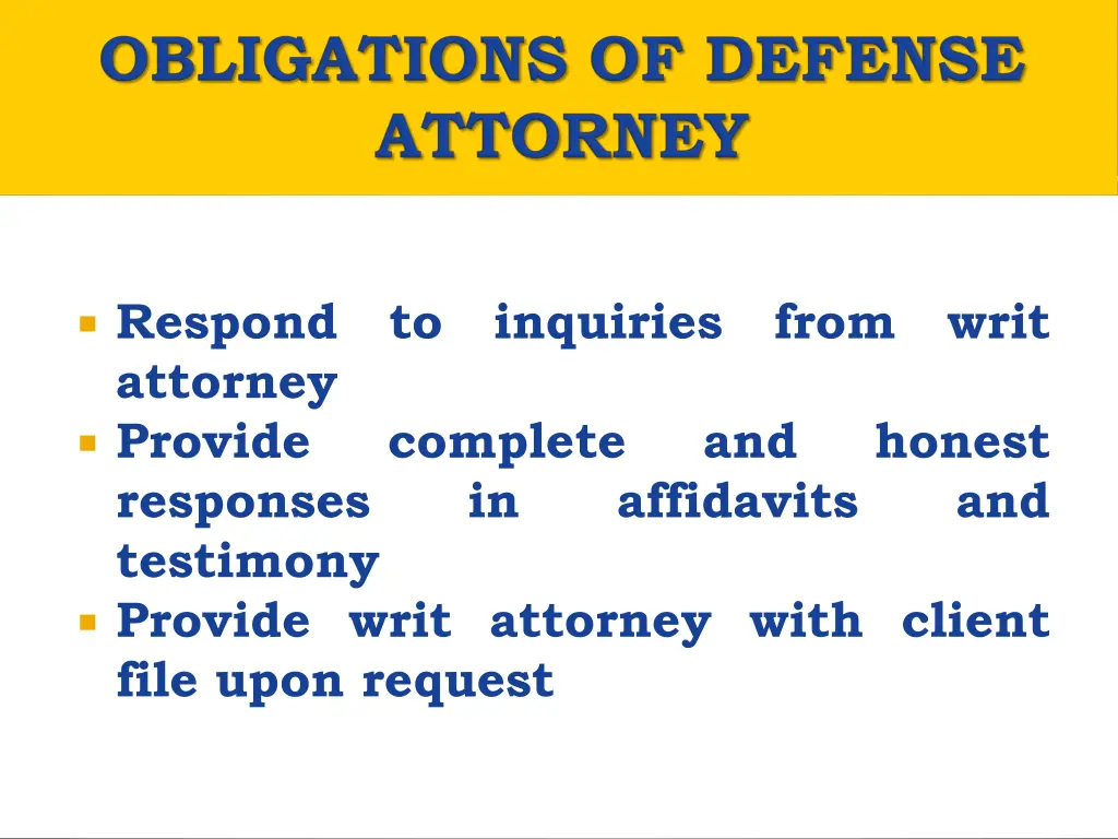 respond attorney provide responses testimony