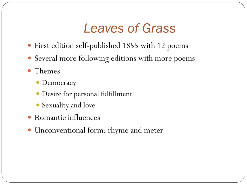 leaves of grass