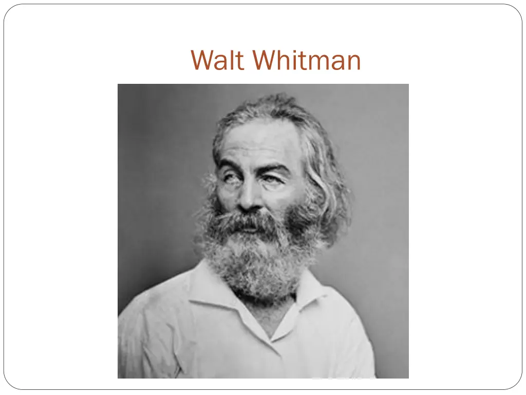 walt whitman