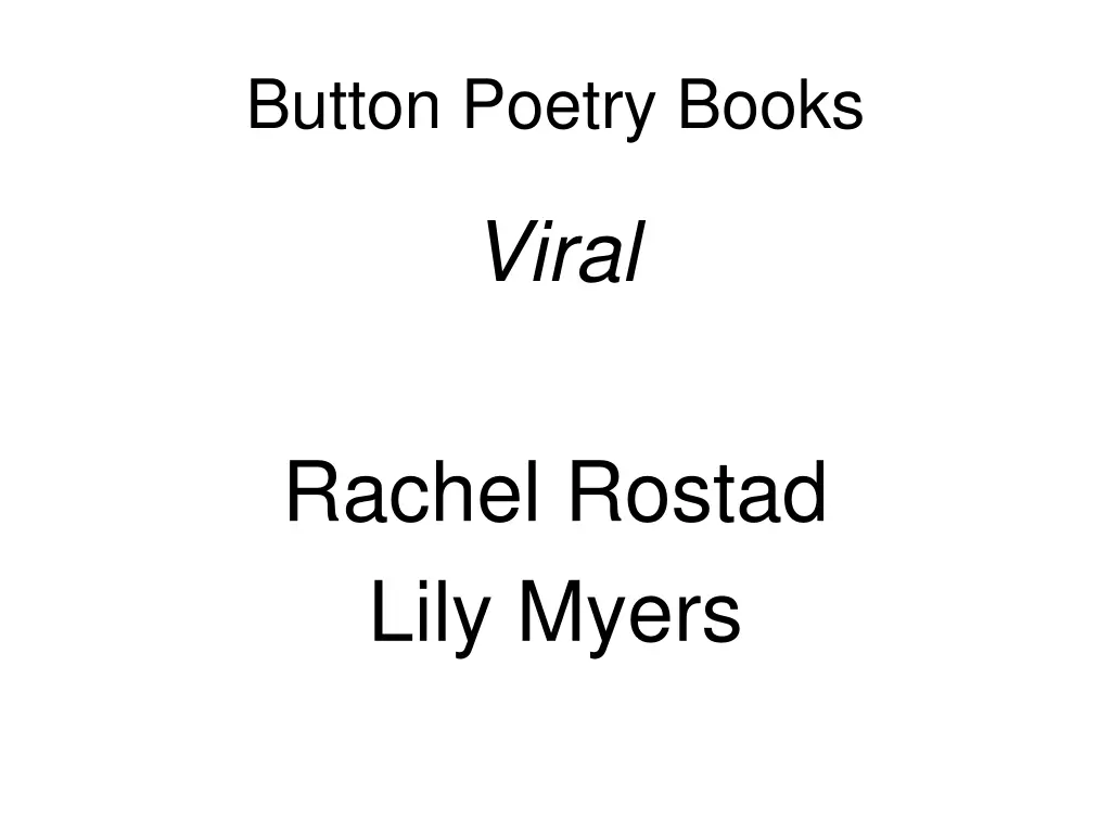 button poetry books