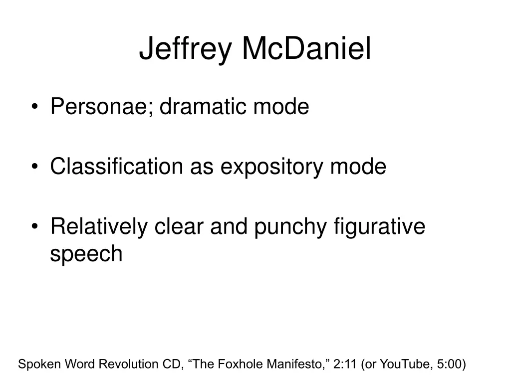 jeffrey mcdaniel