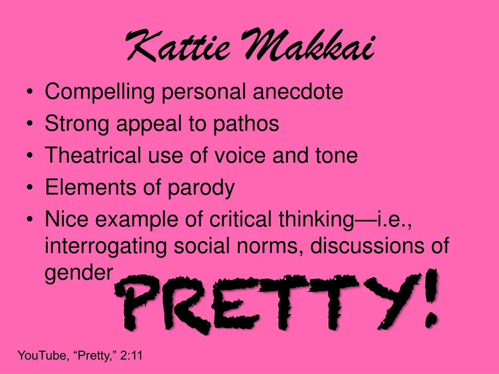 kattie makkai compelling personal anecdote strong