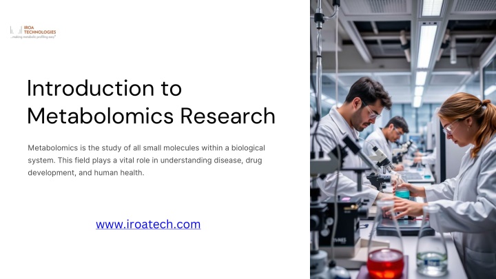 introduction to metabolomics research