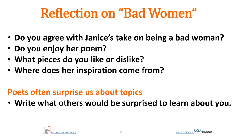 reflection on bad women reflection on bad women