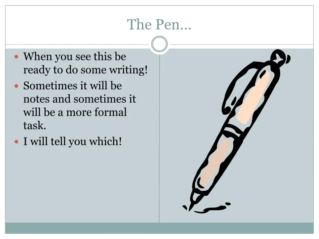 the pen