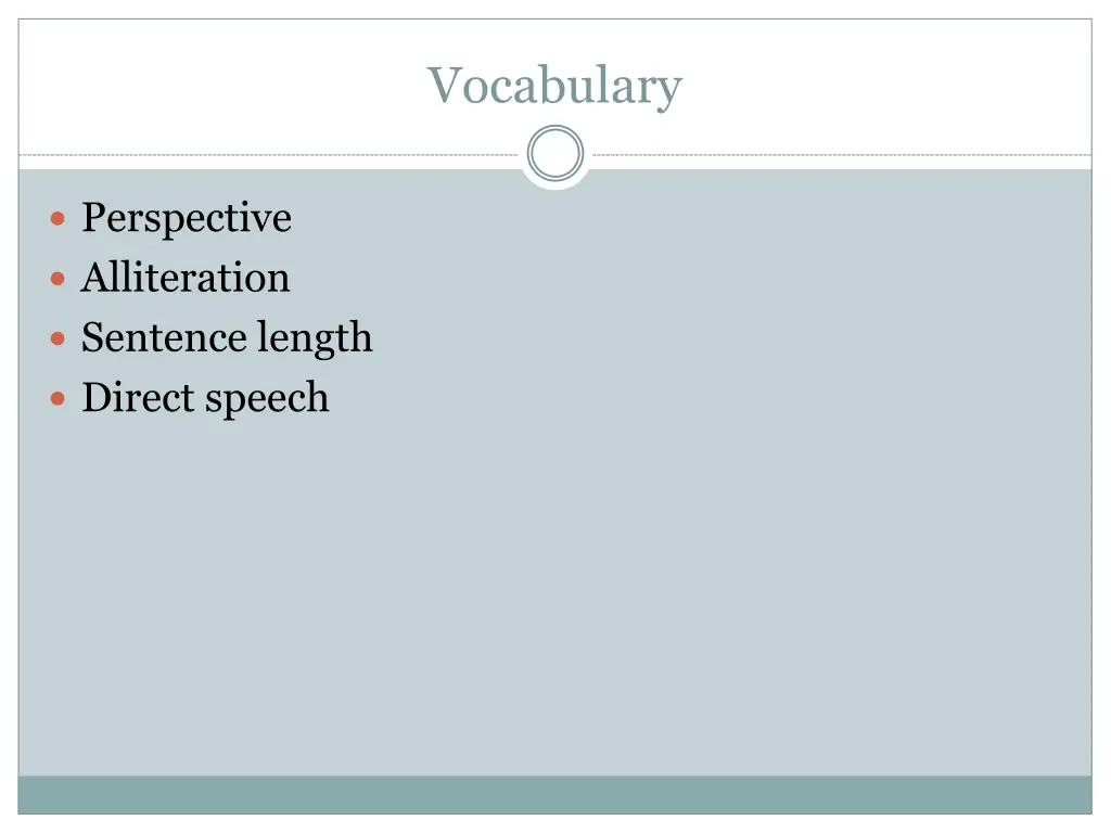 vocabulary