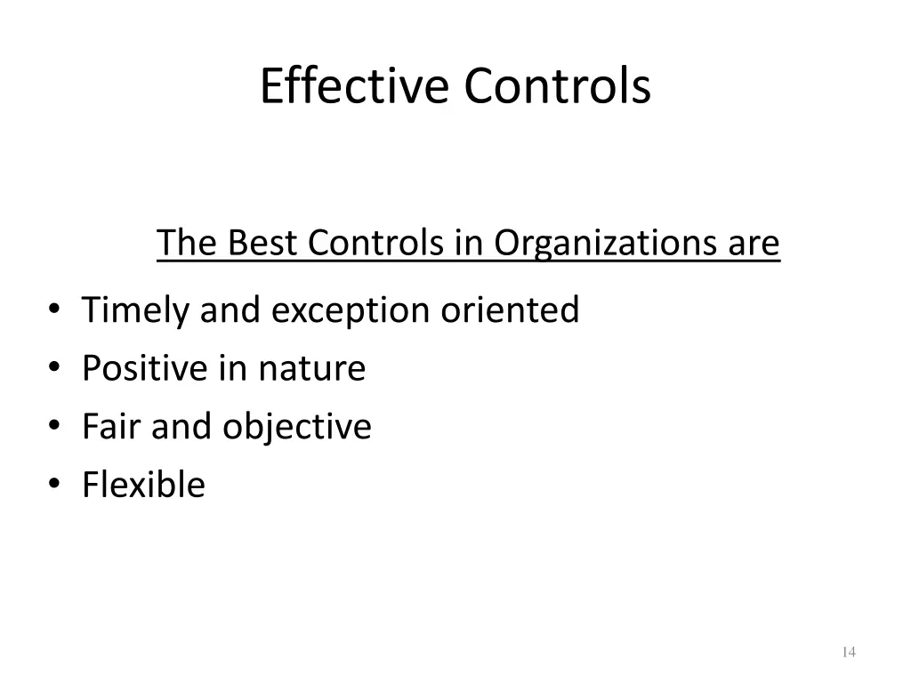 effective controls 1