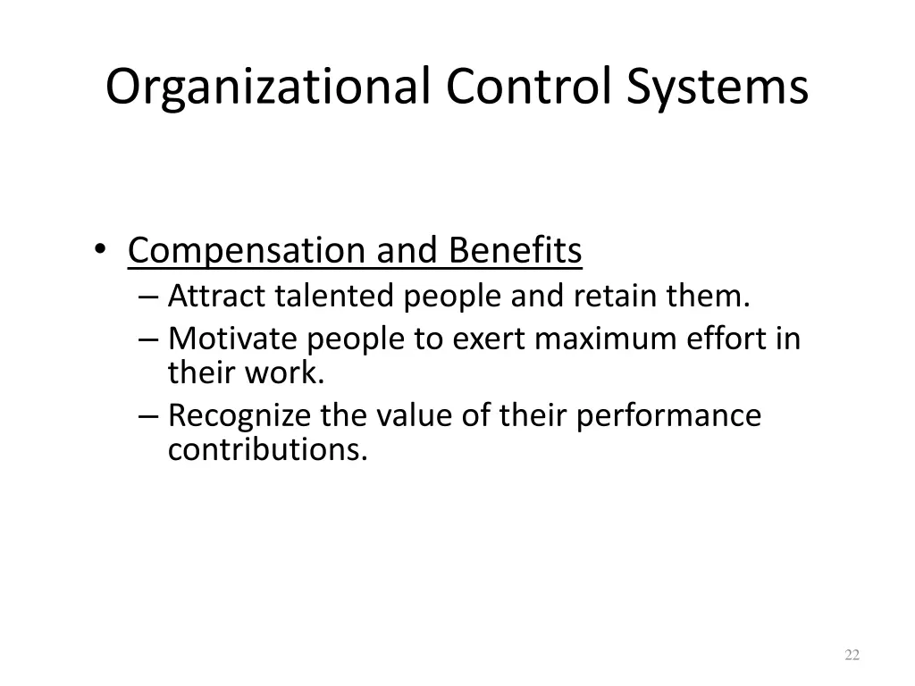 organizational control systems 1