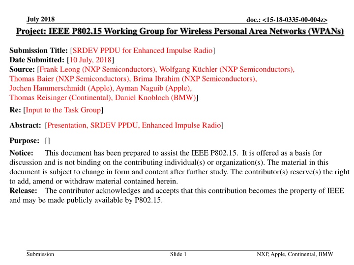 july 2018 project ieee p802 15 working group