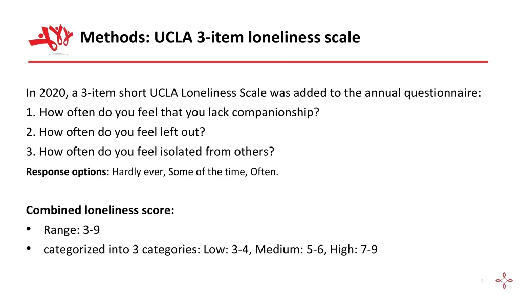 methods ucla 3 item loneliness scale