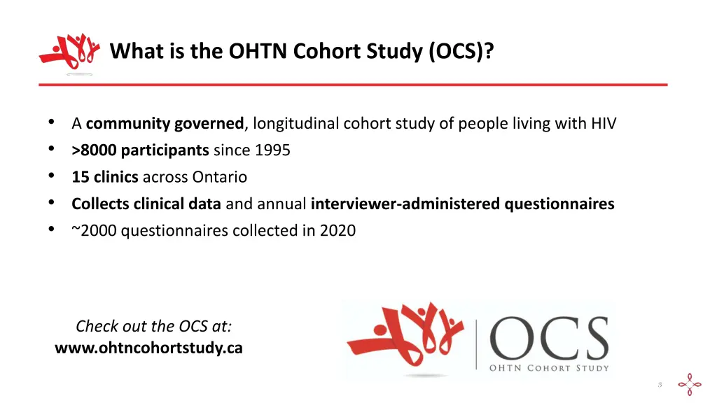 what is the ohtn cohort study ocs