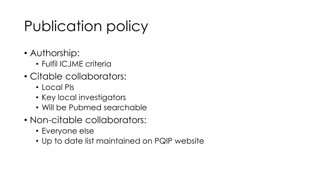 publication policy