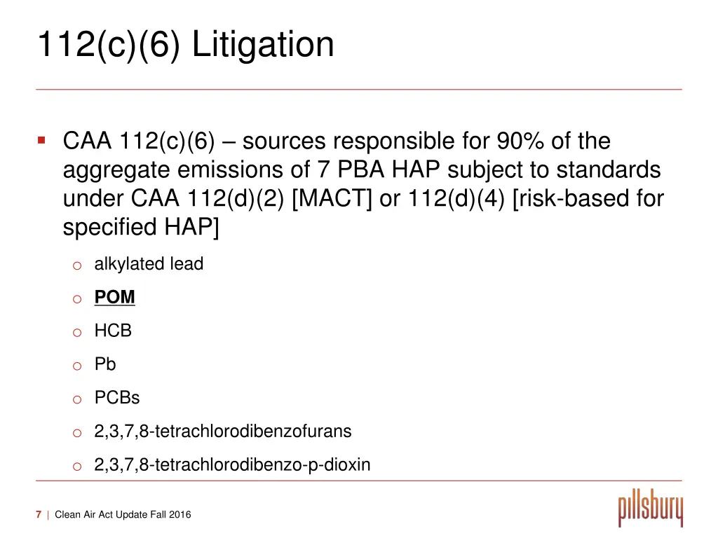 112 c 6 litigation