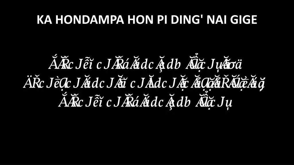 ka hondampa hon pi ding nai gige 1