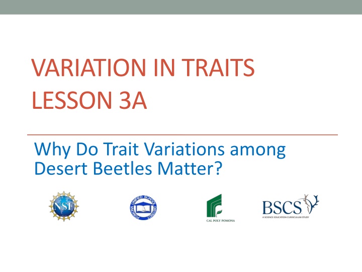 variation in traits lesson 3a