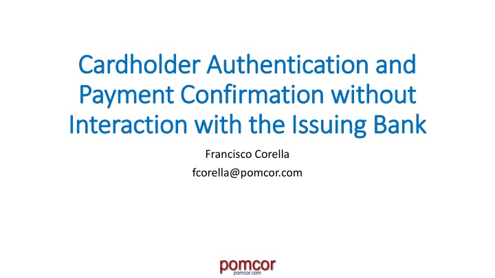 cardholder authentication and cardholder