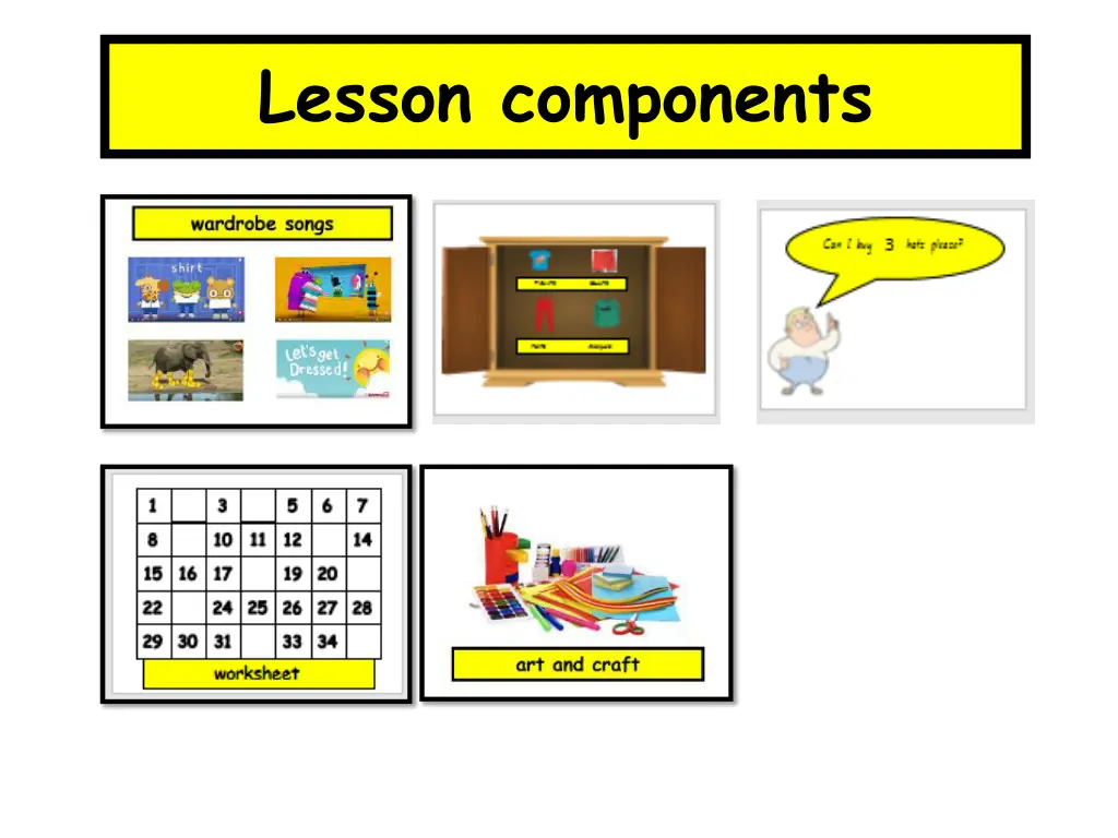 lesson components