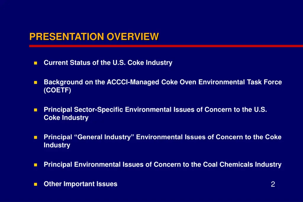 presentation overview