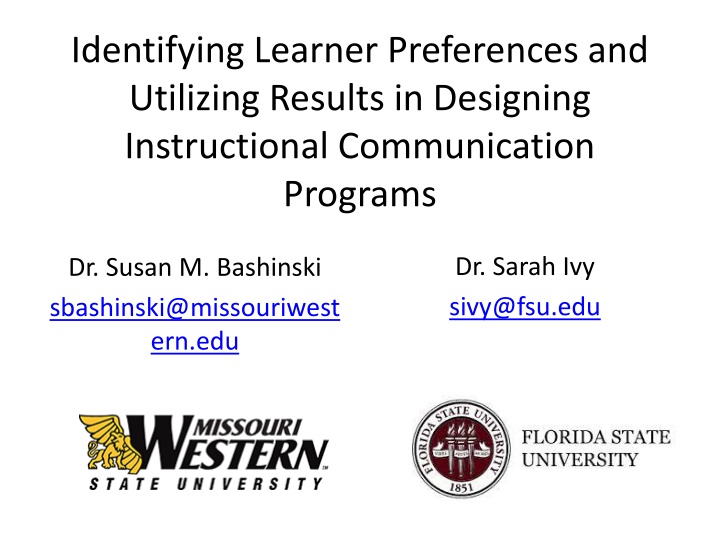 identifying learner preferences and utilizing