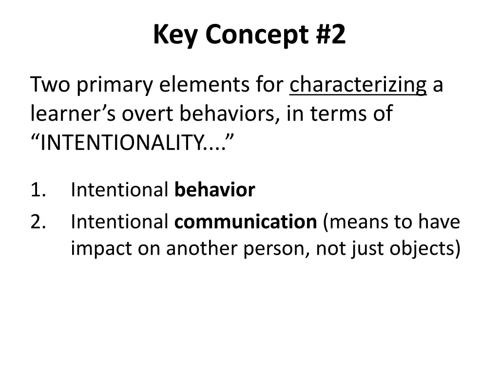 key concept 2