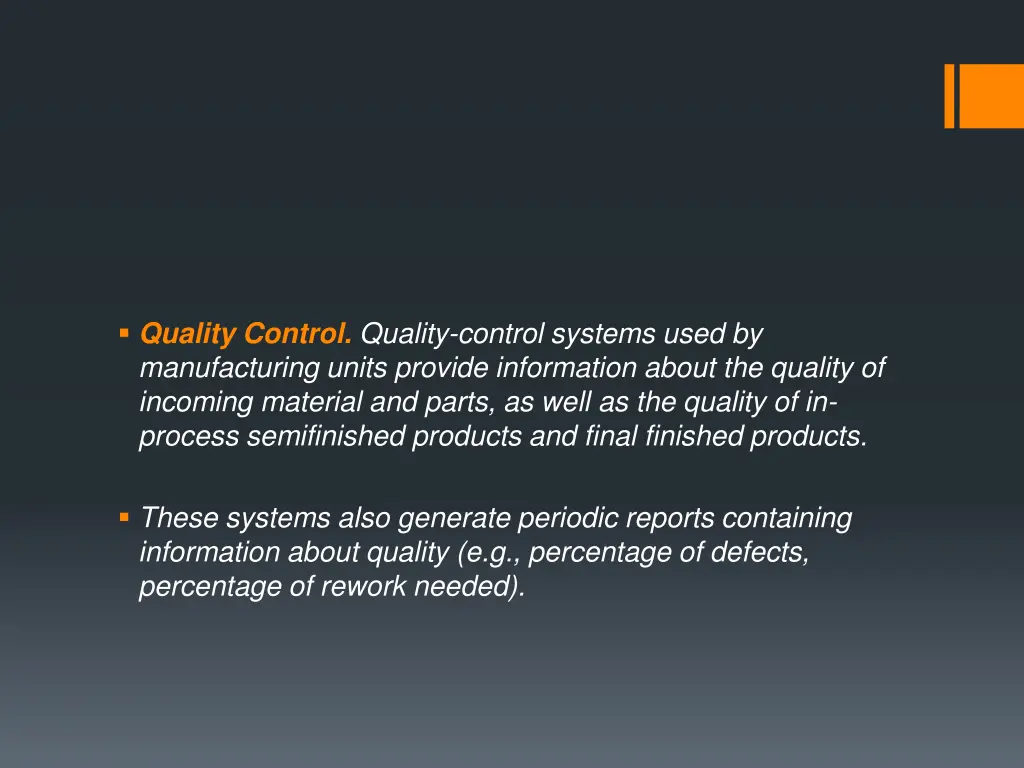 quality control quality control systems used