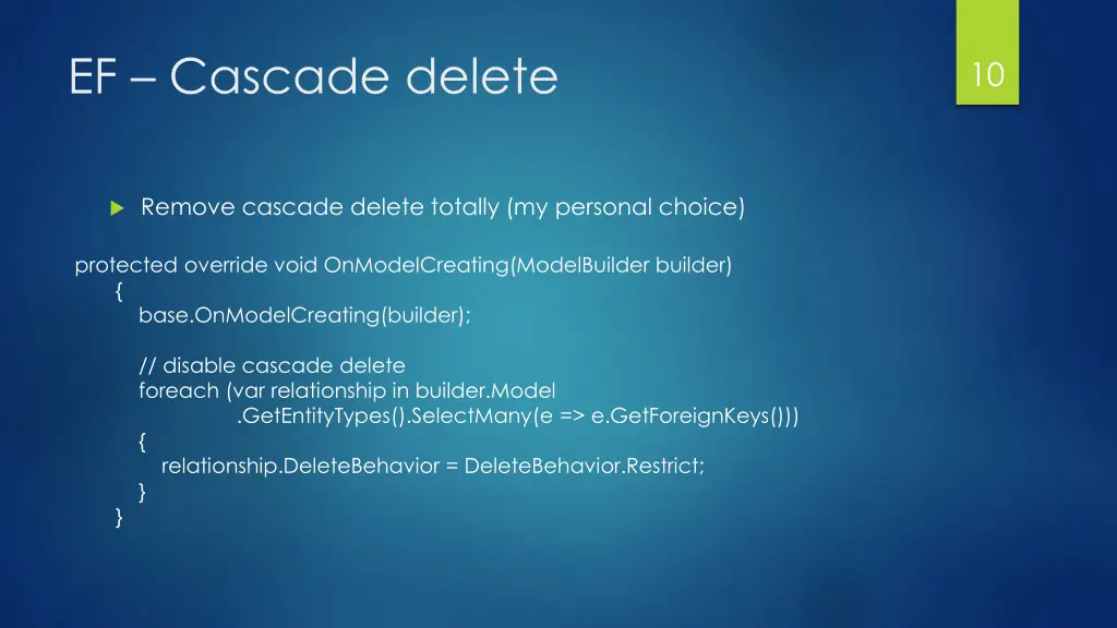 ef cascade delete 3